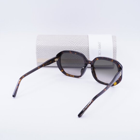 Jimmy Choo KARLY/F/S 0086 HA Square Sunglasses - Havana/Brown main image 10